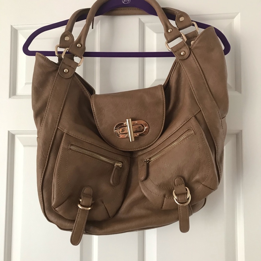 Poppie Jones Brown Faux Leather Purse